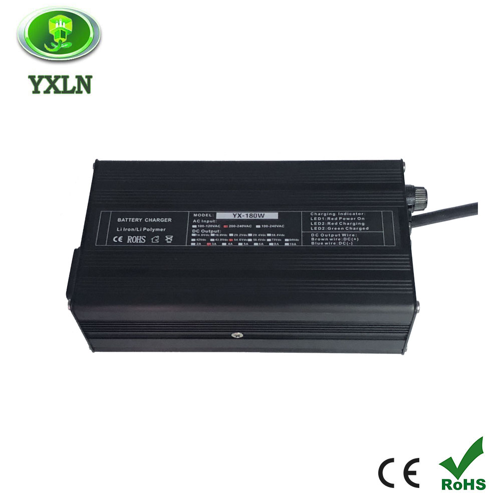 54.6V 48V Electric Bike Battery Charger 15ah 3amp