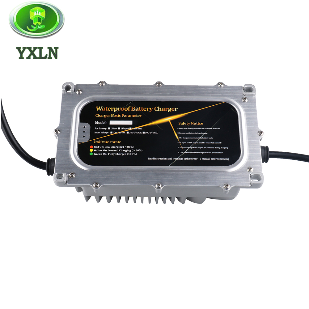 Waterproof 48V 8A Battery Charger Lead Acid / Lifepo4 / Lithium